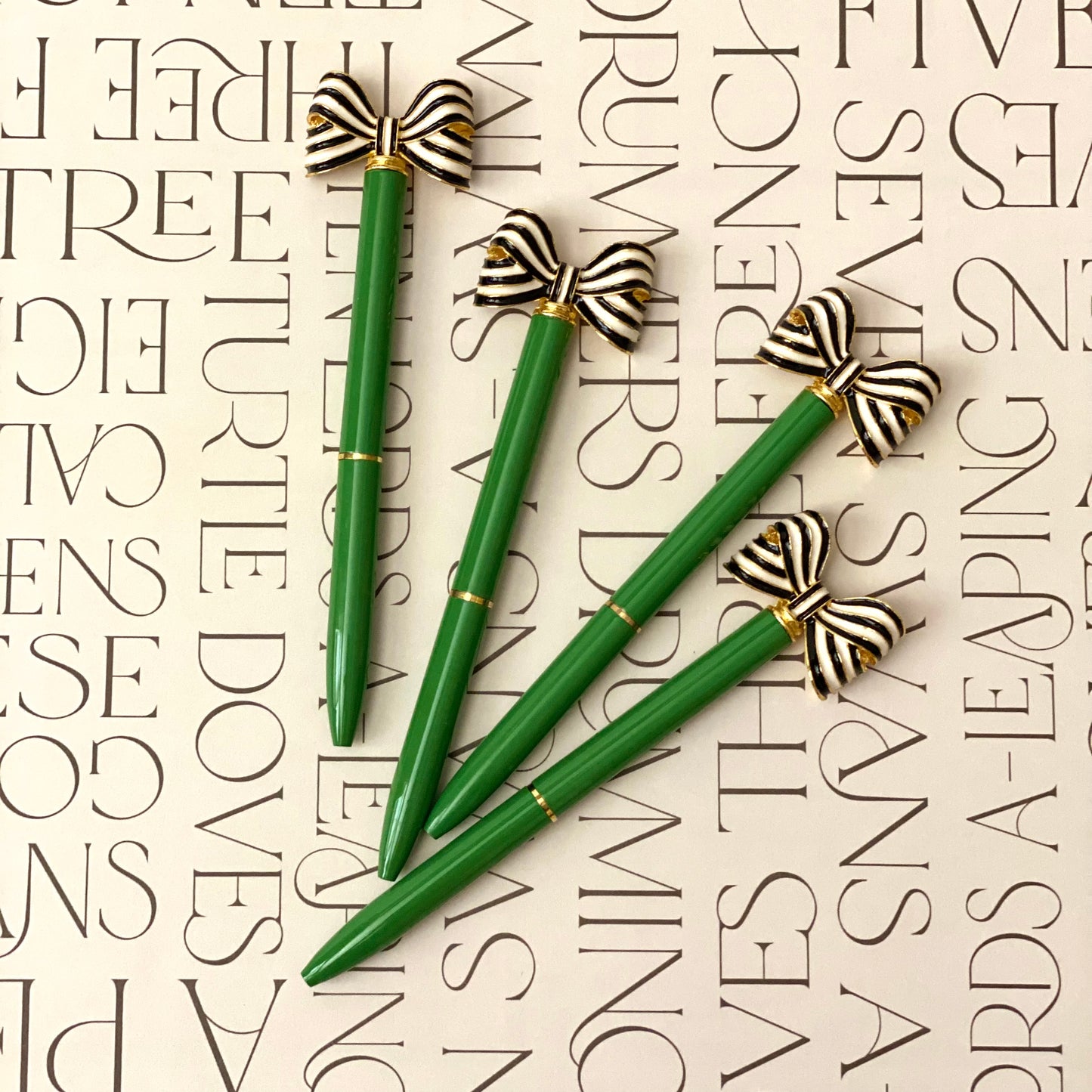 Striped Bow Pen