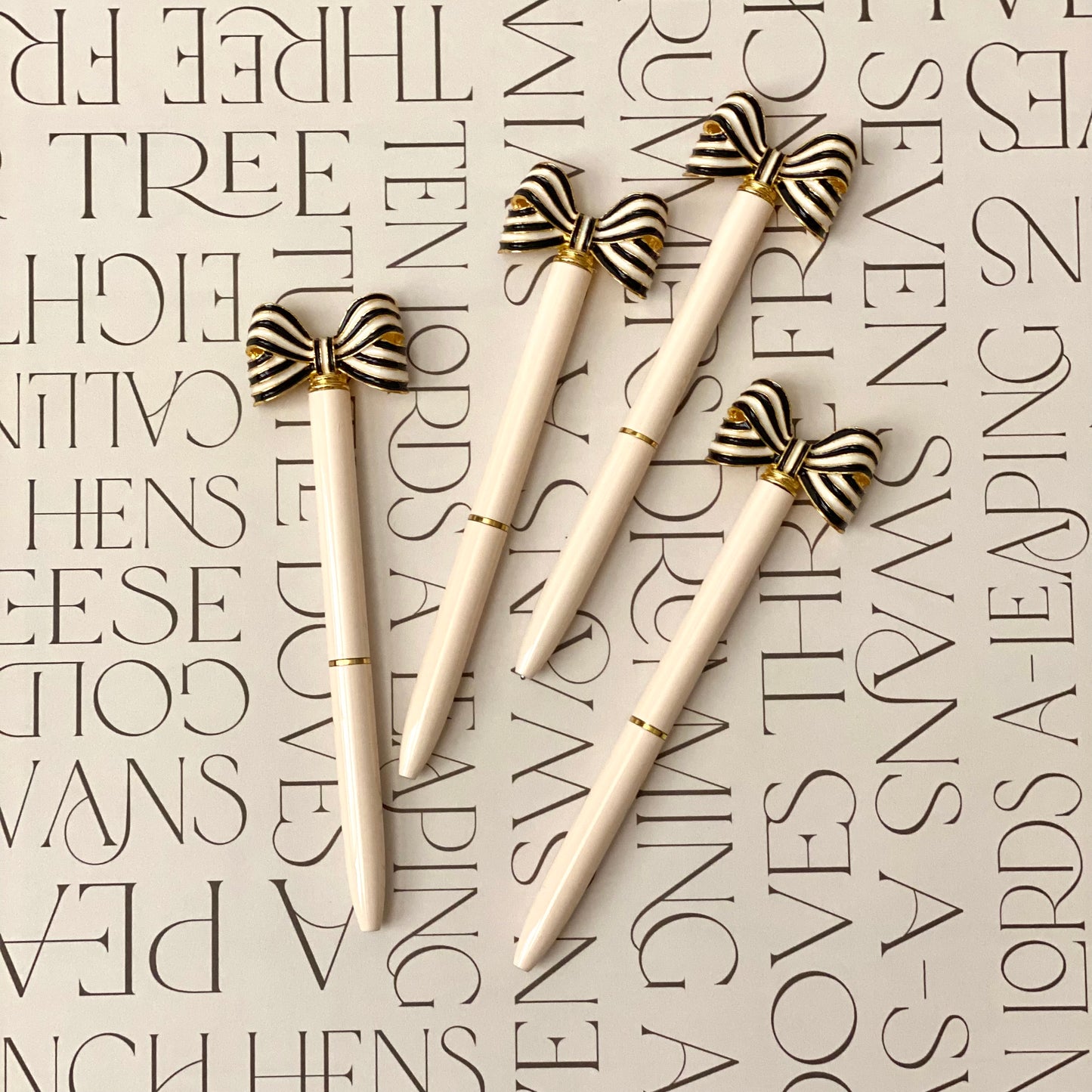 Striped Bow Pen