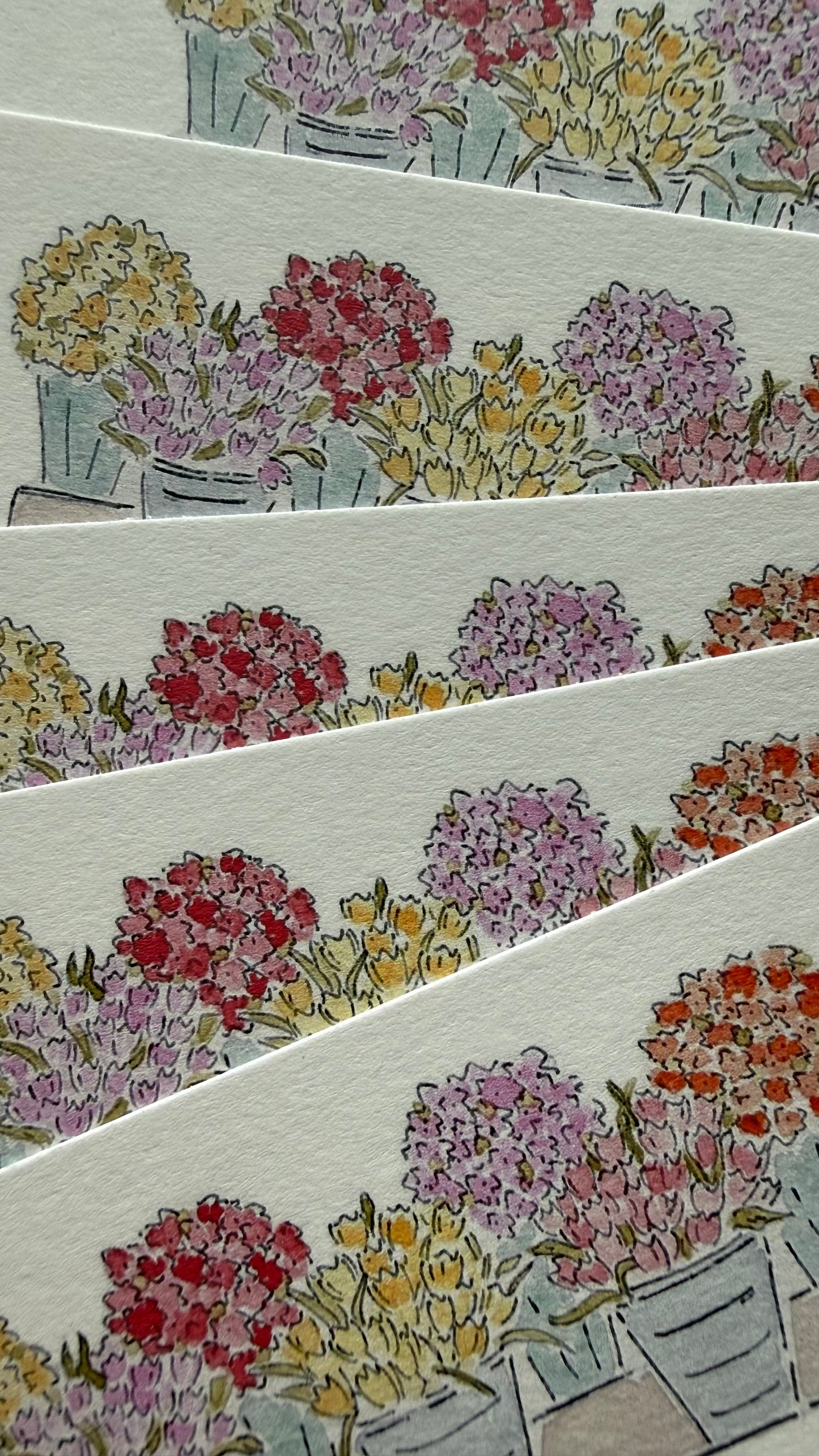 Flower Market Note Card Set
