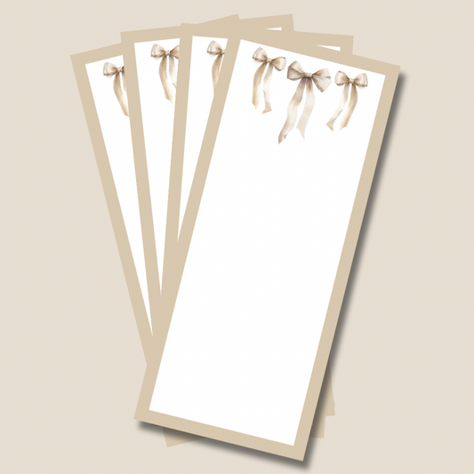 Ivory Bow Note Pad
