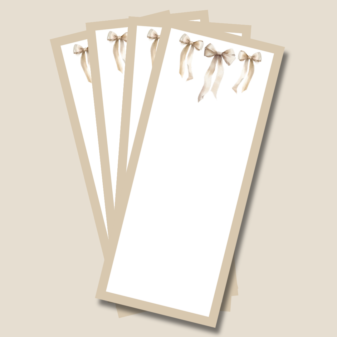 Ivory Bow Note Pad