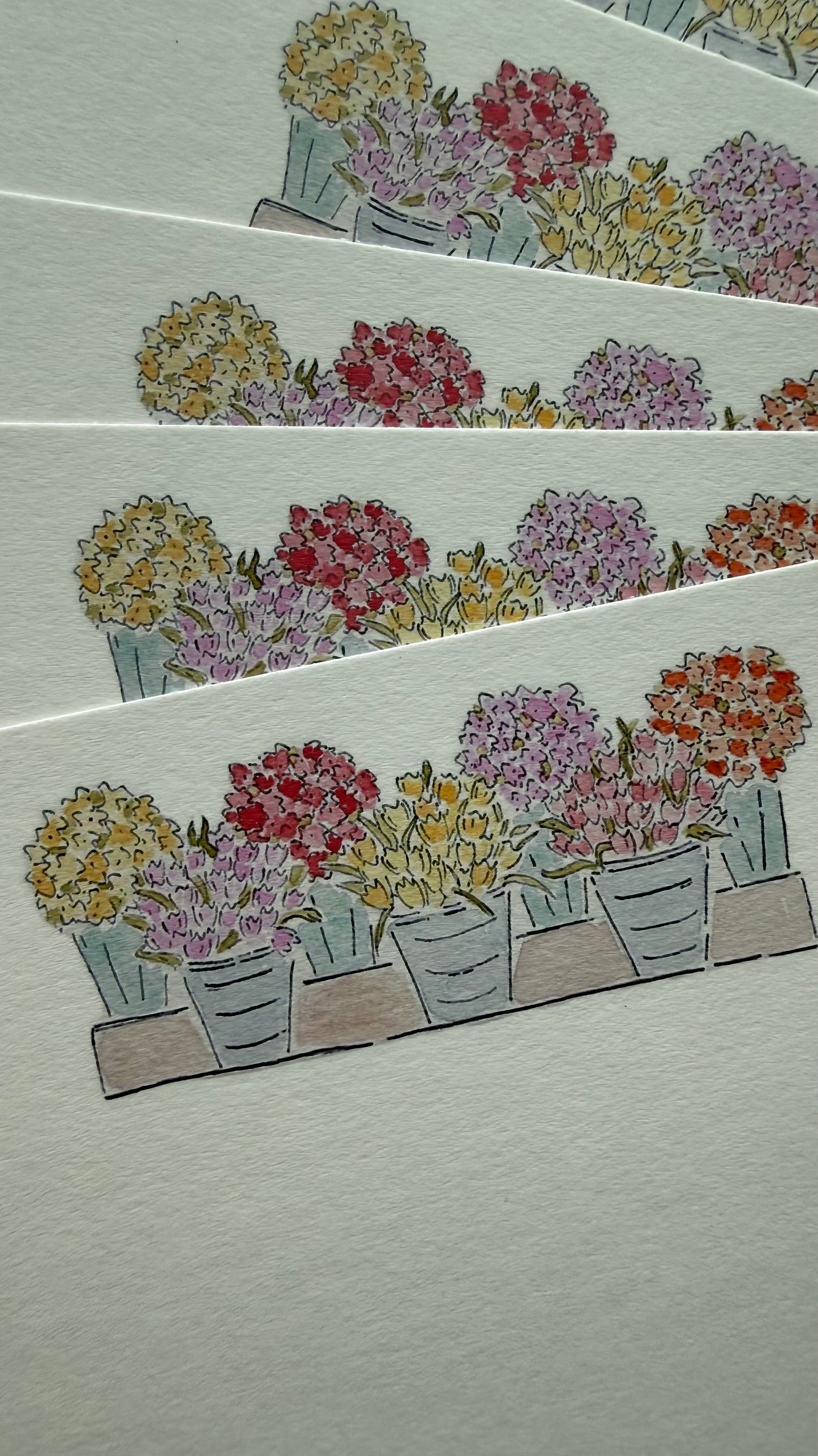 Flower Market Note Card Set