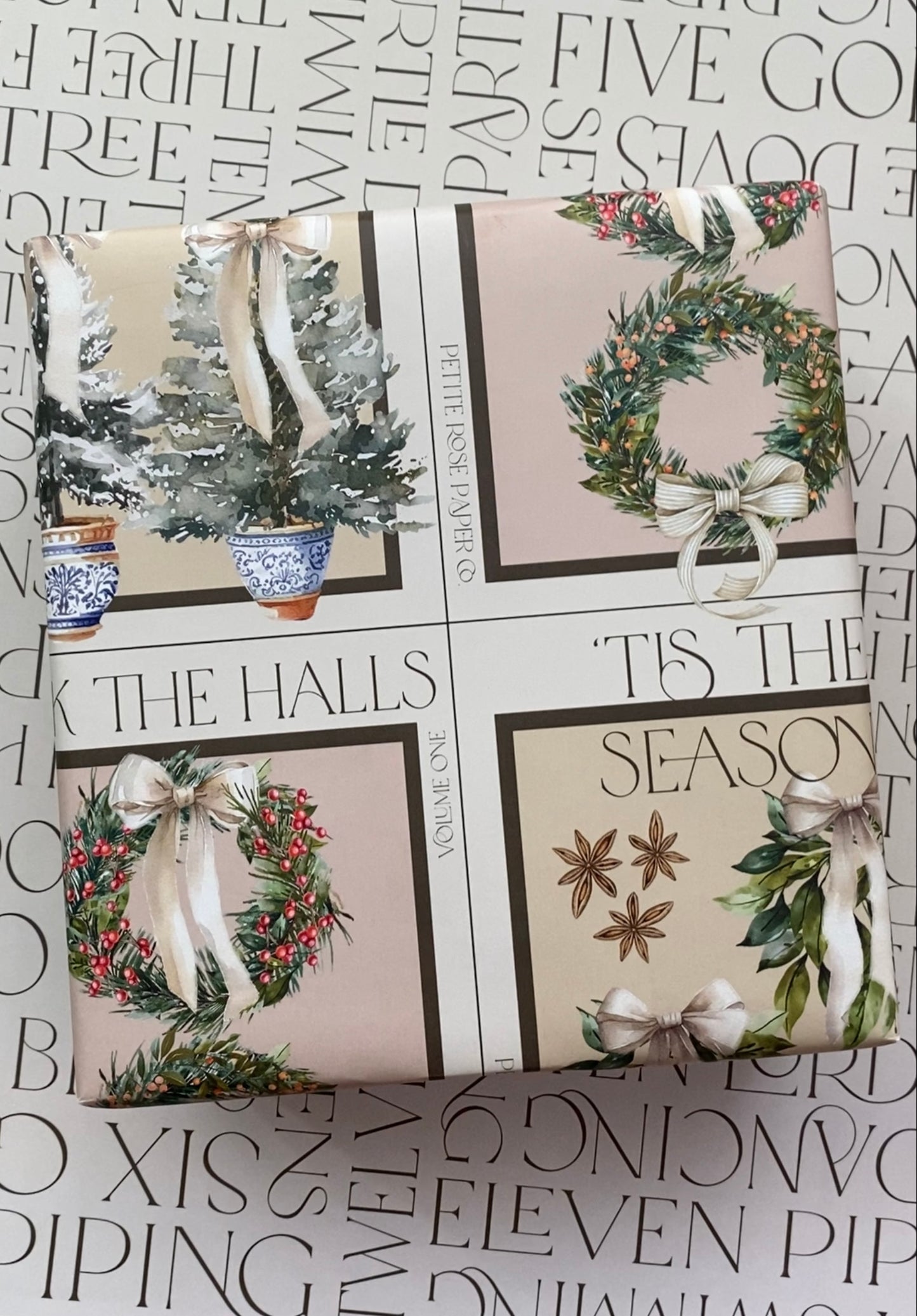 12 Days Editorial Reversible Gift Wrap