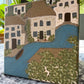 Euro Village 8x8 canvas