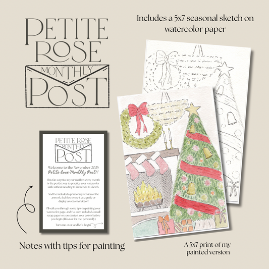 Watercolor Postcard Monthly Snail Mail Club