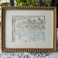 Poolside in Palm Springs Watercolor (framed)
